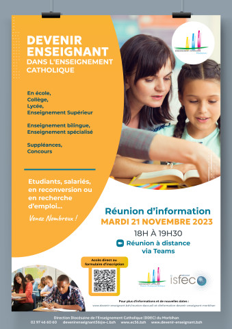 Réunion d'accueil et d'information Devenir Enseignant Morbihan